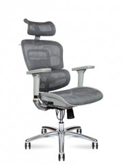 Кресло руководителя  Kron aluminium grey YS-8309H(M+M)G