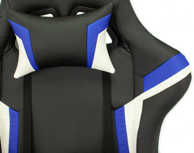 Кресло игровое Zombie Z4 черный/синий эко.кожа крестов. пластик