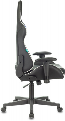 Кресло игровое Zombie Z4 черный/синий эко.кожа крестов. пластик