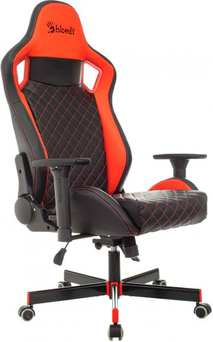 Кресло игровое A4Tech Bloody GC-750 черный эко.кожа с подголов. крестов. пластик