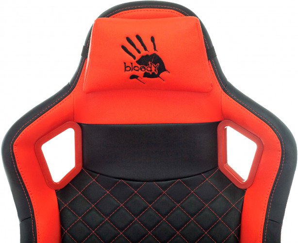 Кресло игровое A4Tech Bloody GC-750 черный эко.кожа с подголов. крестов. пластик