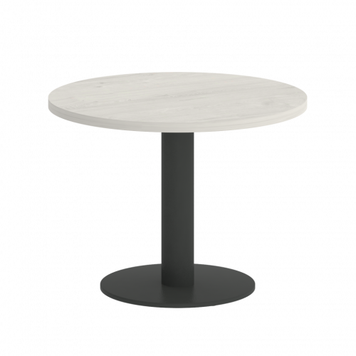 Home Office Стол журнальный круглый VR.SP-5-60.1G Дуб наварра/Антрацит металл 600*600*450