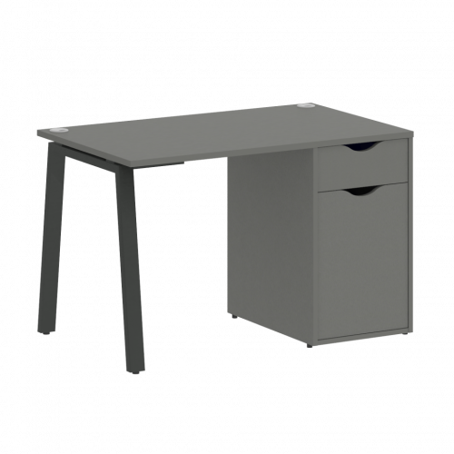 Home Office Стол письменный VR.SP-3-118.1.A Металлик/Антрацит металл 1180*720*750