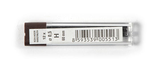 Грифель Koh-I-Noor 4152 415200H005PKRU 0.5мм H туба