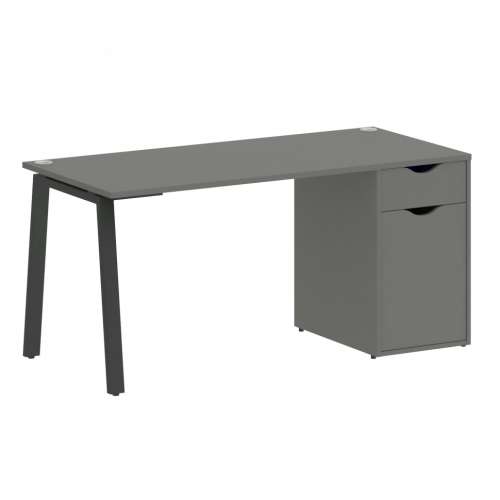 Home Office Стол письменный VR.SP-3-158.1.A Металлик/Антрацит металл 1580*720*750