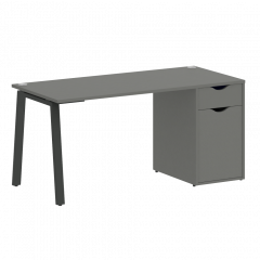 Home Office Стол письменный VR.SP-3-158.1.A Металлик/Антрацит металл 1580*720*750