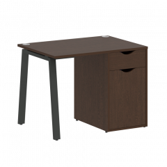 Home Office Стол письменный VR.SP-3-98.1.A Венге/Антрацит металл 980*720*750