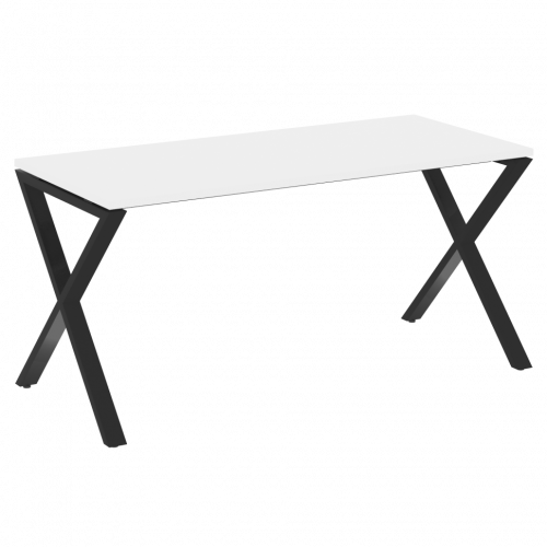 Loft Стол рабочий VR.L-SRX-4.7 Белый бриллиант/Чёрный металл 1580*720*750