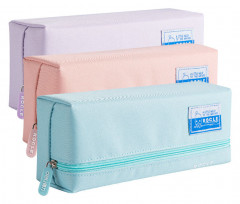 Пенал Deli 66973 ассорти 1отд. 225х80х50 текстиль