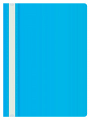 Папка-скоросшиватель Buro -PSE20BU/AZURE A4 прозрач.верх.лист пластик голубой 0.11/0.13