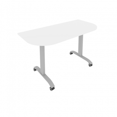 Mobile System Стол складной мобильный СМ-5.1 Белый/Тёмно-серый металл 1400*650*757
