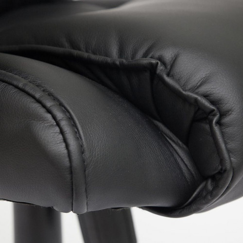 Кресло BERGAMO, кож/зам, черный, 36-6