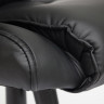 Кресло BERGAMO, кож/зам, черный, 36-6