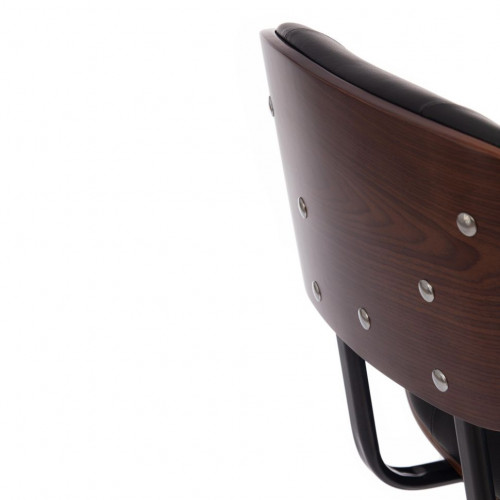 Кресло CRAFT, орех, кож/зам черный