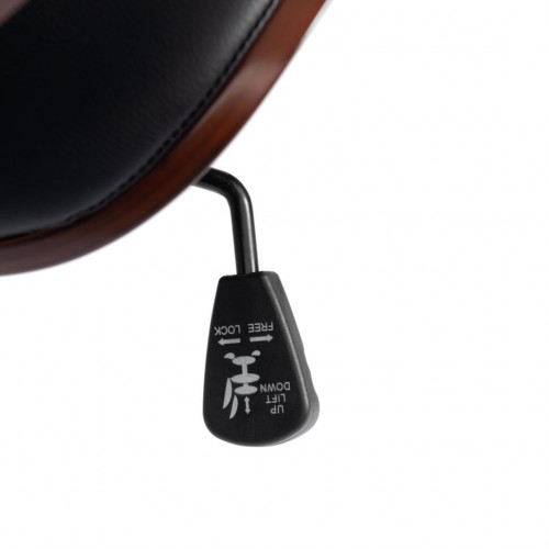 Кресло CRAFT, орех, кож/зам черный