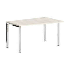 Стол эргономичный XGCT 149(R).1 Сосна Эдмонт/Нержавейка полированная 1400х900х750 XTEN GLOSS