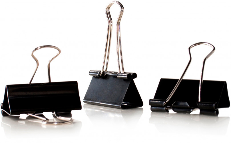 Зажимы Buro сталь 51мм черный (упак.:10шт) пакет