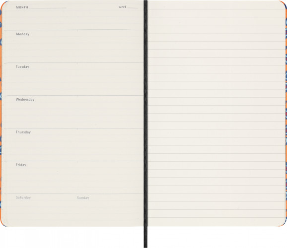 Еженедельник Moleskine LE PRESCIOUS & ETHICAL SILK 130х210мм недатир. обложка текстиль 240стр. оранжевый