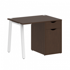 Home Office Стол письменный VR.SP-3-98.1.A Венге/Белый металл 980*720*750