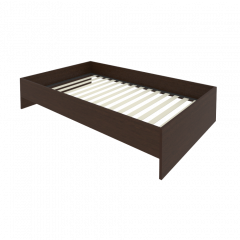 Light Кровать с ортопедическим основанием без изголовья С-К-120 Венге 1250*2050*400