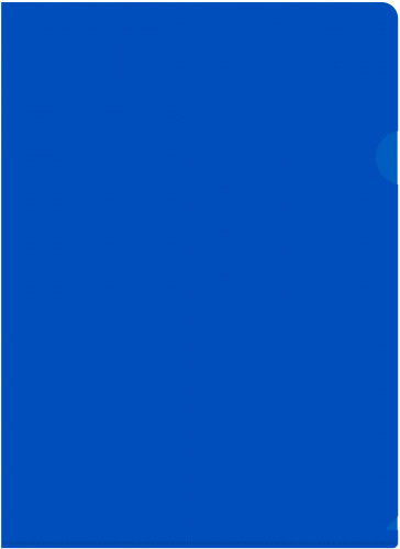 Папка-уголок Бюрократ -E310N/1BLU непрозрачный A4 пластик 0.18мм синий