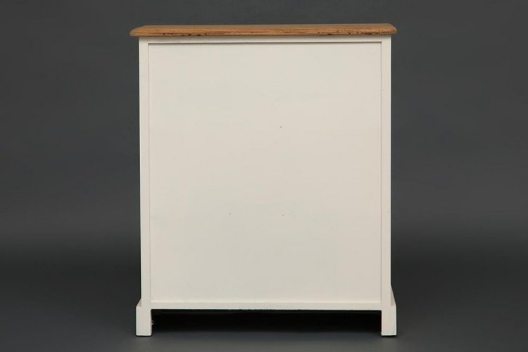 Комод с 6 ящиками Secret De Maison BOLLARD ( mod. HX13-416 ), paulownia, мдф, 70x32x60см, butter white/brown (слоновая кость/коричневый)