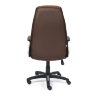 Кресло INTER, кож/зам/флок/ткань, коричневый, 36-36/6/TW-24