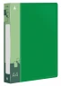 Папка на 4-х D-кольцах Бюрократ -0840/4DGRN A4 пластик 0.8мм кор.40мм внутр. с вставкой зеленый