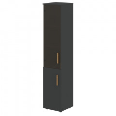 Шкаф колонка комбинированая (L) с топом FHC 40.2(L) Черный графит/Черный графит 404х429х1983 FORTA