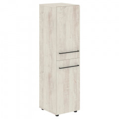Шкаф колонка с 2-мя глухими малыми дверьми LMC 40.4 Сосна Эдмонт 400х430х1517 LOFTIS
