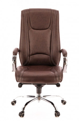 Кресло Everprof King M Экокожа Коричневый