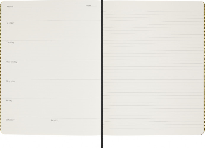 Набор Moleskine Limited Edition Prescious & Ethical Shine еженедельник/ручка перьевая/папка-конверт XLarge руч.:Kaweco золотистый