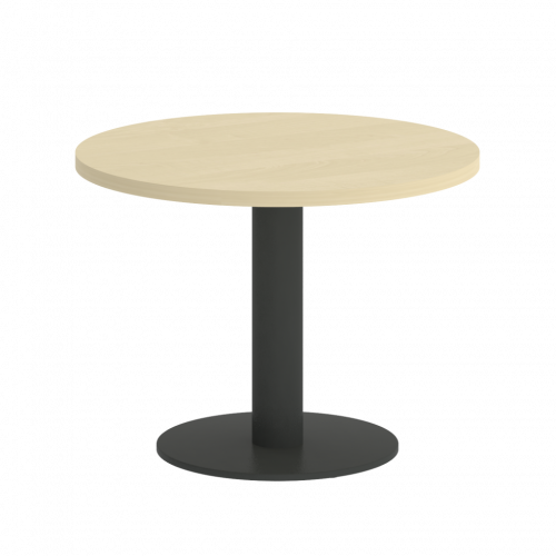 Home Office Стол журнальный круглый VR.SP-5-60.1G Клён/Антрацит металл 600*600*450