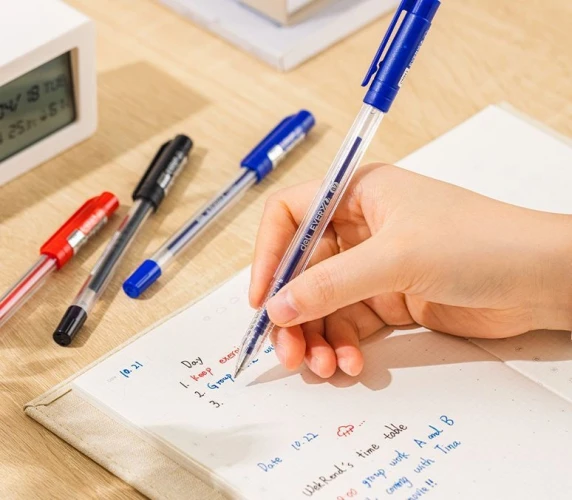 Ручка гелев. Deli EveryU EG83-Bl прозрачный d=0.7мм син. черн. 1стерж. кругл.