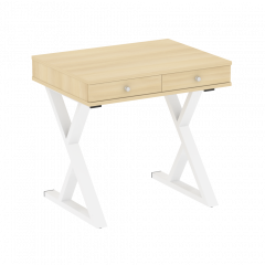 Home Office Стол письменный VR.SP-1-79.M Акация/Белый металл 794*600*750