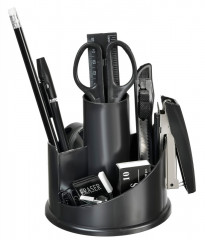 Настольный набор Silwerhof (12 предметов) пластик черный