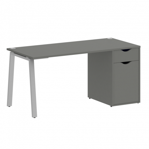 Home Office Стол письменный VR.SP-3-158.1.A Металлик/Серый металл 1580*720*750