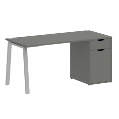 Home Office Стол письменный VR.SP-3-158.1.A Металлик/Серый металл 1580*720*750