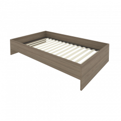 Light Кровать с ортопедическим основанием без изголовья С-К-120 Вяз 1250*2050*400