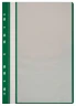 Папка-скоросшиватель Бюрократ -PS10GRN A4 10 вкладышей боков.перф. пластик зеленый 0.12/0.16