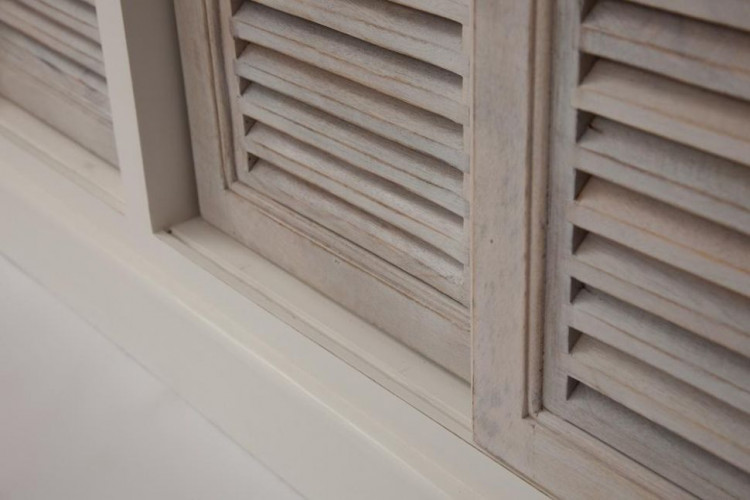 Библиотека Secret De Maison RIVIERA ( mod.2318 ), дерево манго, 160х40х210 см, Antique white/white wash