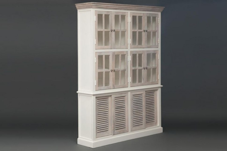 Библиотека Secret De Maison RIVIERA ( mod.2318 ), дерево манго, 160х40х210 см, Antique white/white wash