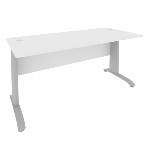 Riva Metal-L Стол письменный ПЛ.СП-4 Белый/Тёмно-серый металл 1600*720*750