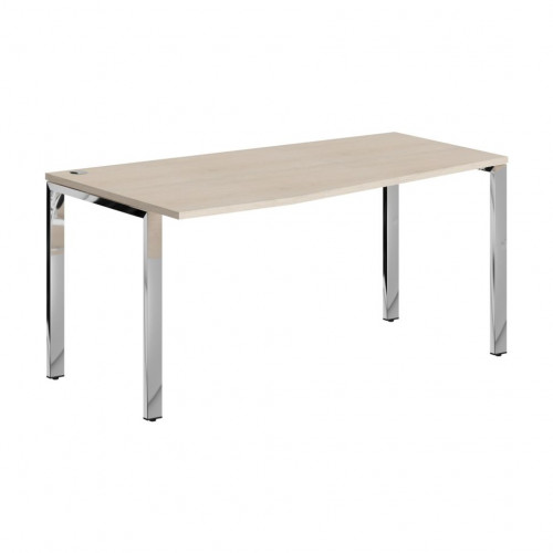 Стол эргономичный XGCT 169(L).1 Бук Тиара/Нержавеющая сталь 1600х900х750 XTEN GLOSS