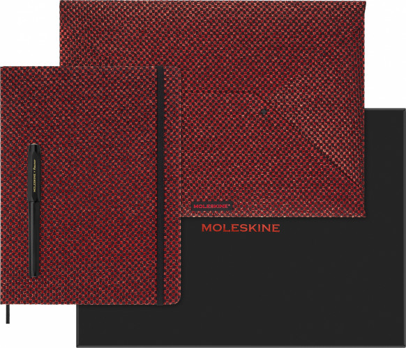 Набор Moleskine Limited Edition Prescious & Ethical Shine еженедельник/ручка перьевая/папка-конверт XLarge руч.:Kaweco бордовый металлик