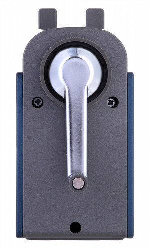 Точилка для карандашей механическая Deli ER10230 1 отверстие металл синий/черный