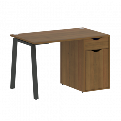 Home Office Стол письменный VR.SP-3-118.1.A Орех/Антрацит металл 1180*720*750