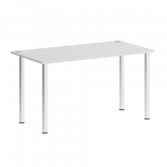 Home Office Стол письменный VR.SP-3-138 Белый/Хром опоры 1380*720*750