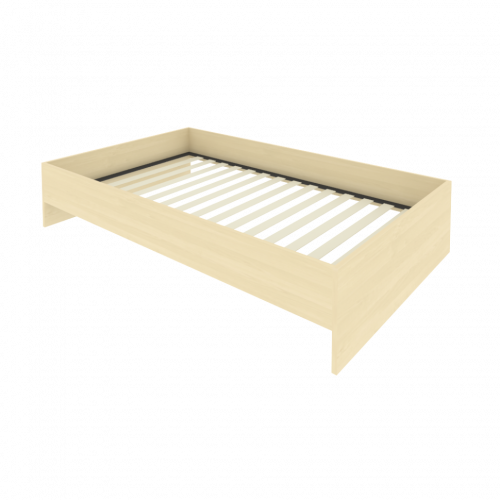 Light Кровать с ортопедическим основанием без изголовья С-К-120 Клён 1250*2050*400