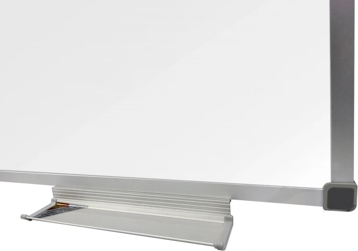 Доска магнитно-маркерная Silwerhof лак белый 100x150см алюминиевая рама лоток для аксессуаров